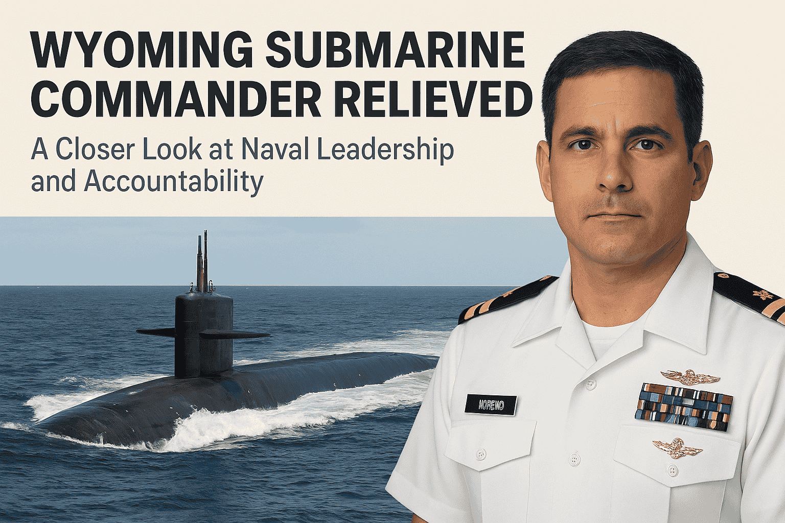 uss wyoming submarine commander relieved